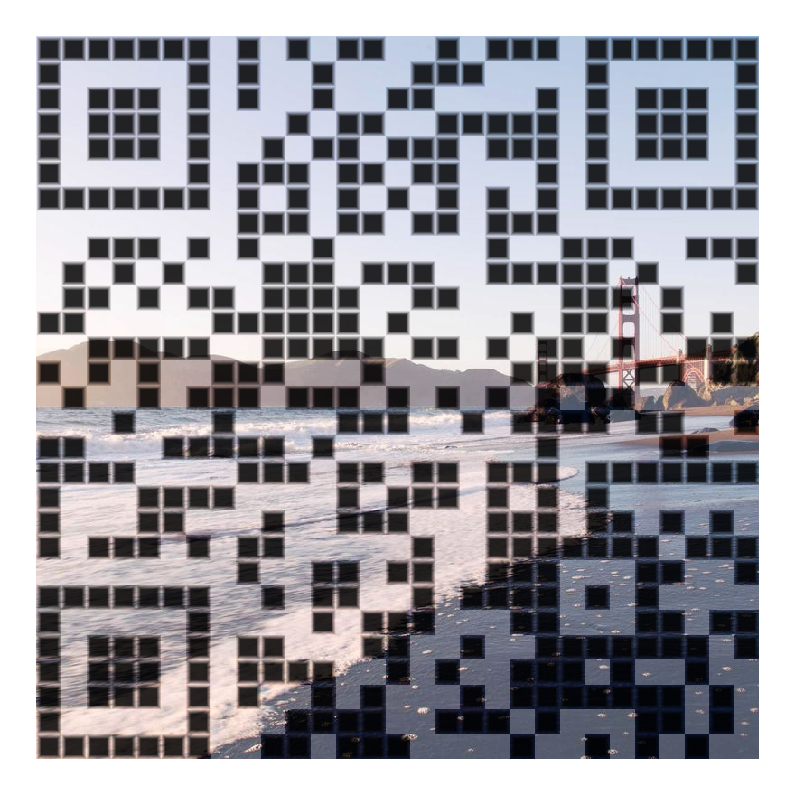 Photogenic QR sample — portrait